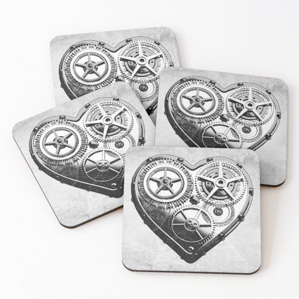 Item preview, Steampunk Clockwork Heart Gears Mechanical Love designed and sold by Ghoul Enterprises.