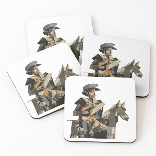 Item preview, Don Quixote – Cervantes | Literary Collage Portrait Art Print | Classic Novel Poster designed and sold by OzzFrequency.