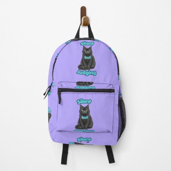 Item preview, Silent but Judging – Funny Black Cat Design designed and sold by lumar23.