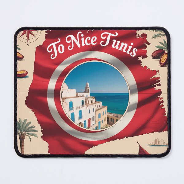 Item preview, Vintage Tunis Tunisia Travel Poster designed and sold by ArtistKmarKbs.