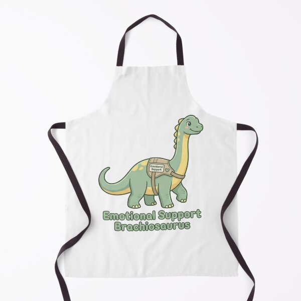 Item preview, Cute Emotional Support Brachiosaurus Dinosaur Funny Wholesome Sticker designed and sold by JeevanStickers.