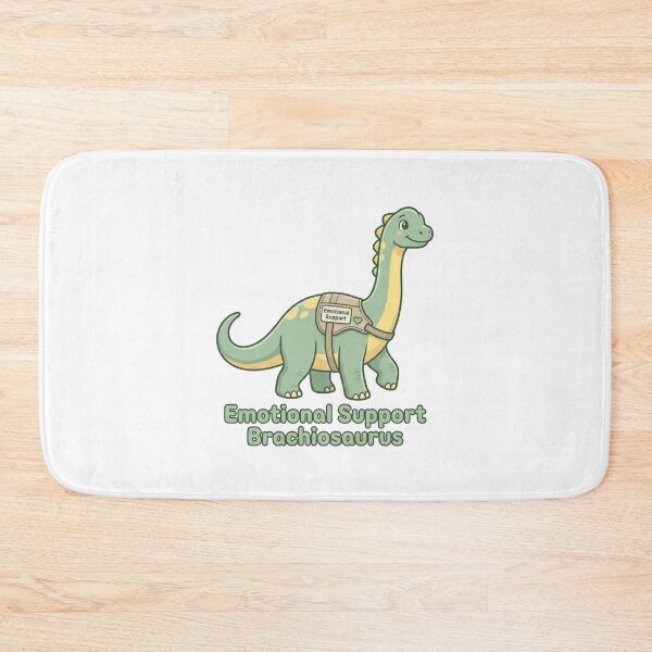 Item preview, Cute Emotional Support Brachiosaurus Dinosaur Funny Wholesome Sticker designed and sold by JeevanStickers.