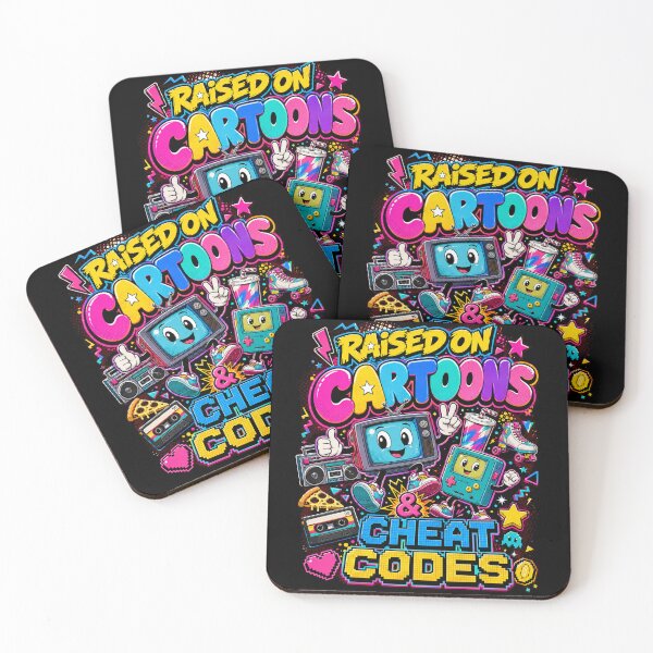 Item preview, Raised on Cartoons and Cheat Codes designed and sold by Vintage Vibes by Paul Boyer.