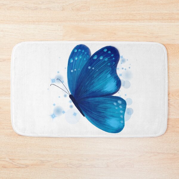 Item preview, Blue Butterfly Fantasy Watercolor Art designed and sold by Cutethings3.