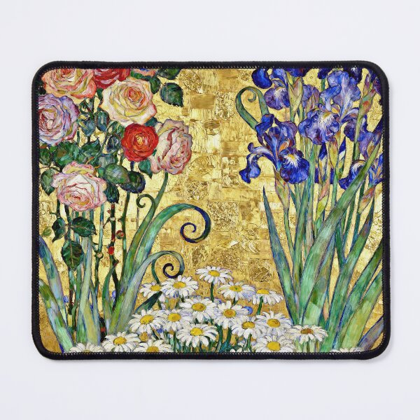 Item preview, Gustav Klimt Flower Garden Gold designed and sold by maniacfitness.