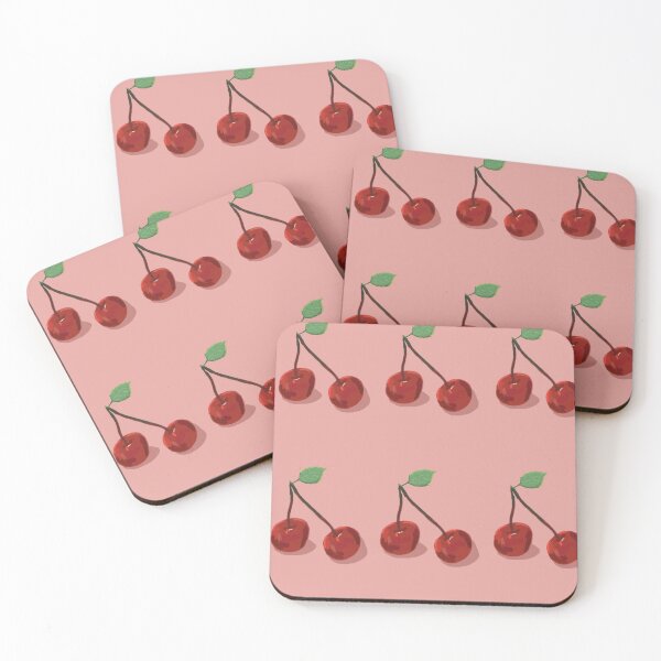 Item preview, Cherry Pink Dream Pattern – Stylized Cherries on Pink Background designed and sold by Kazewalk.
