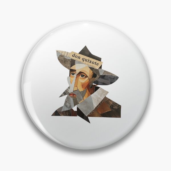 Item preview, Don Quixote – Cervantes | Literary Collage Portrait Art Print | Classic Novel Poster designed and sold by OzzFrequency.