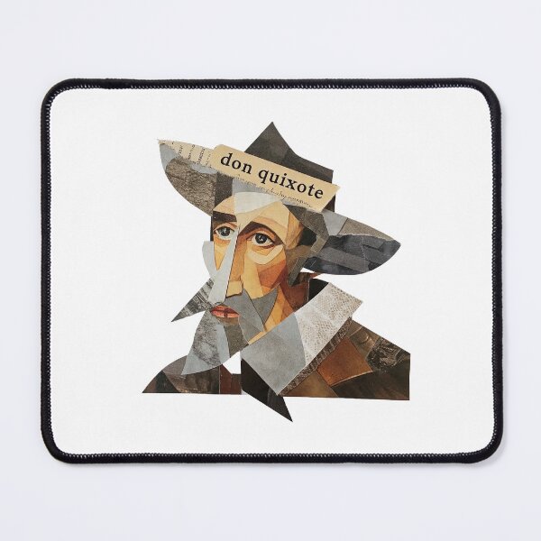 Item preview, Don Quixote – Cervantes | Literary Collage Portrait Art Print | Classic Novel Poster designed and sold by OzzFrequency.