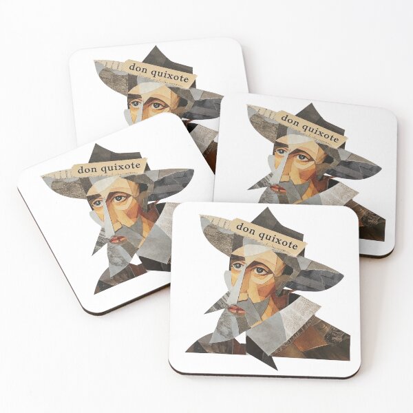 Item preview, Don Quixote – Cervantes | Literary Collage Portrait Art Print | Classic Novel Poster designed and sold by OzzFrequency.