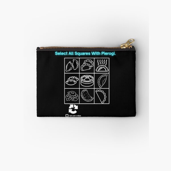 Item preview, Black VERIFY IDENTITY Select All Squares With Pierogi - Funny Polinglish Polish Humor Gift designed and sold by VibePolinglish.