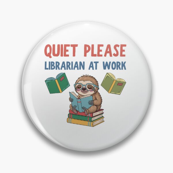Item preview, Quiet please Librarian at work designed and sold by BritishDelights.