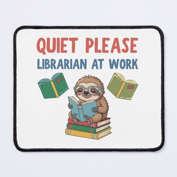 Item preview, Quiet please Librarian at work designed and sold by BritishDelights.