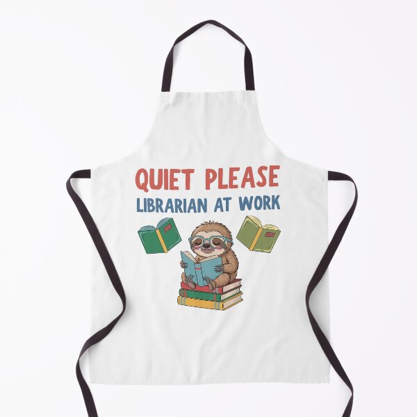 Item preview, Quiet please Librarian at work designed and sold by BritishDelights.