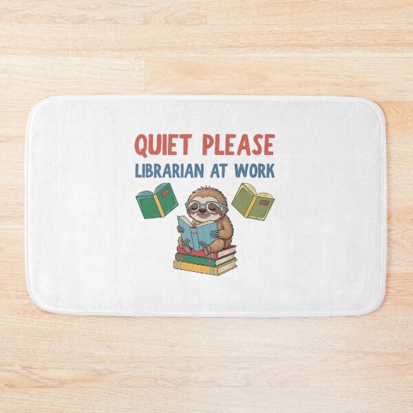 Item preview, Quiet please Librarian at work designed and sold by BritishDelights.
