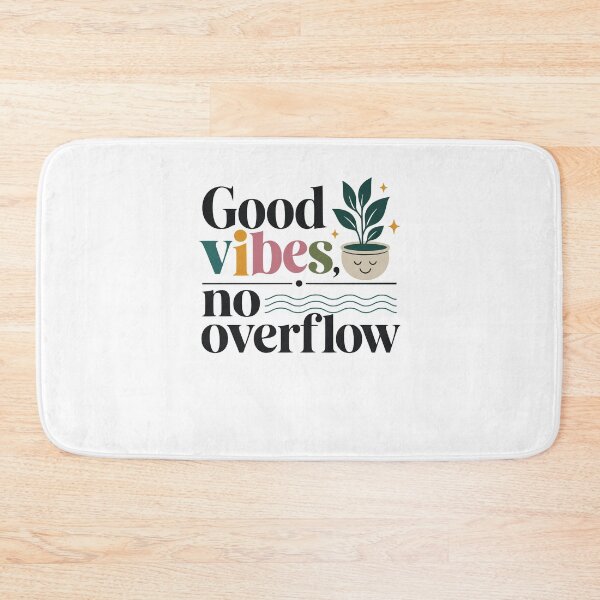 Item preview, Good vibes, no overflow designed and sold by FreshPixelArt.