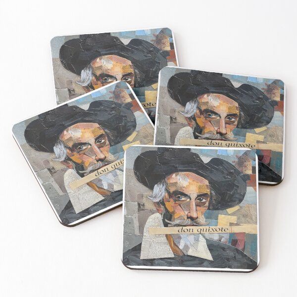 Item preview, Don Quixote – Cervantes | Literary Collage Portrait Art Print | Classic Novel Poster designed and sold by OzzFrequency.