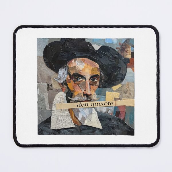 Item preview, Don Quixote – Cervantes | Literary Collage Portrait Art Print | Classic Novel Poster designed and sold by OzzFrequency.