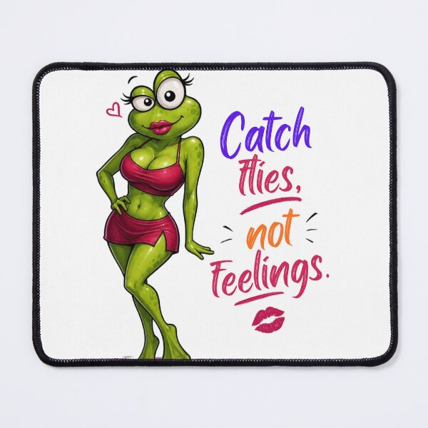 Item preview, Catch Flies Not Feelings Sexy Frog Meme designed and sold by Rightstudio1.