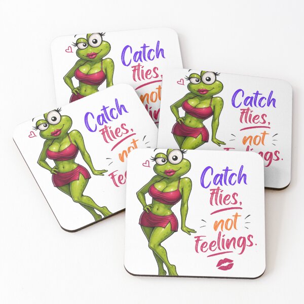 Item preview, Catch Flies Not Feelings Sexy Frog Meme designed and sold by Rightstudio1.