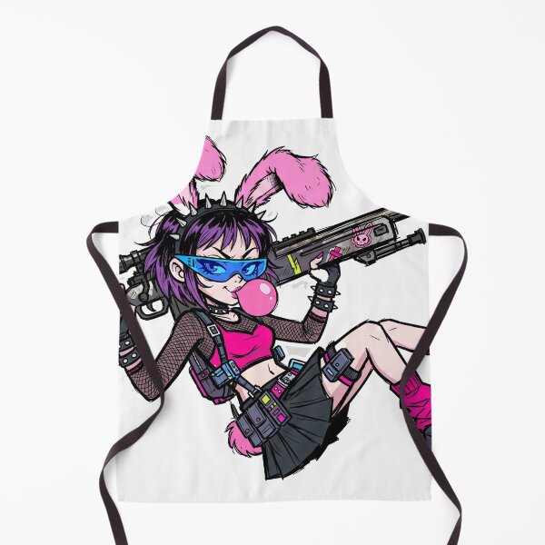 Item preview, Girl Rabbit Sniper Kawaii | Cyberpunk Bubblegum E-Girl designed and sold by RiderSpoon.
