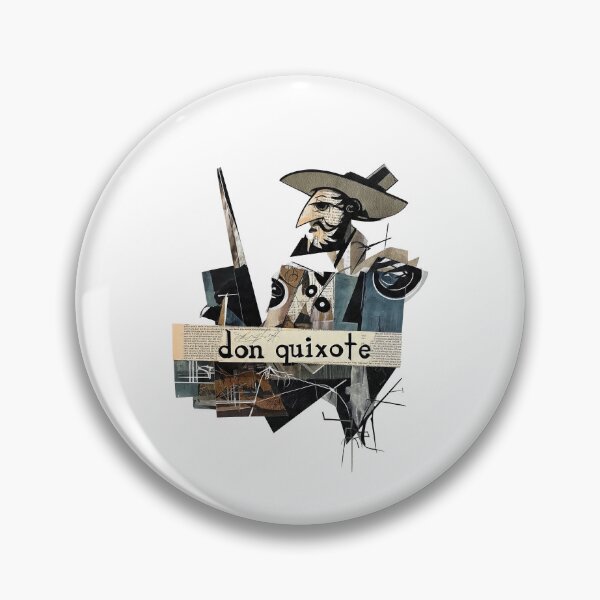 Item preview, Don Quixote – Cervantes | Literary Collage Portrait Art Print | Classic Novel Poster designed and sold by OzzFrequency.