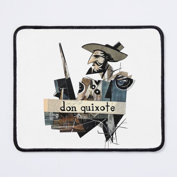 Item preview, Don Quixote – Cervantes | Literary Collage Portrait Art Print | Classic Novel Poster designed and sold by OzzFrequency.