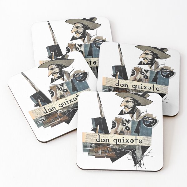Item preview, Don Quixote – Cervantes | Literary Collage Portrait Art Print | Classic Novel Poster designed and sold by OzzFrequency.