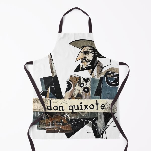 Item preview, Don Quixote – Cervantes | Literary Collage Portrait Art Print | Classic Novel Poster designed and sold by OzzFrequency.