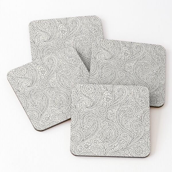 Item preview, Elegant Zen Doodle Abstract Pattern designed and sold by Sybille-Yates.