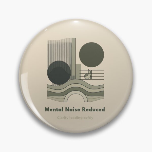 Item preview, Mental Noise Reduced - Soft Clarity Abstract Geometric Art designed and sold by Inkfino.