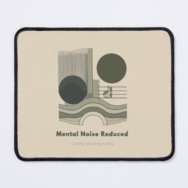 Item preview, Mental Noise Reduced - Soft Clarity Abstract Geometric Art designed and sold by Inkfino.