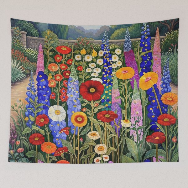 Item preview, Gustav Klimt Flower Garden designed and sold by maniacfitness.