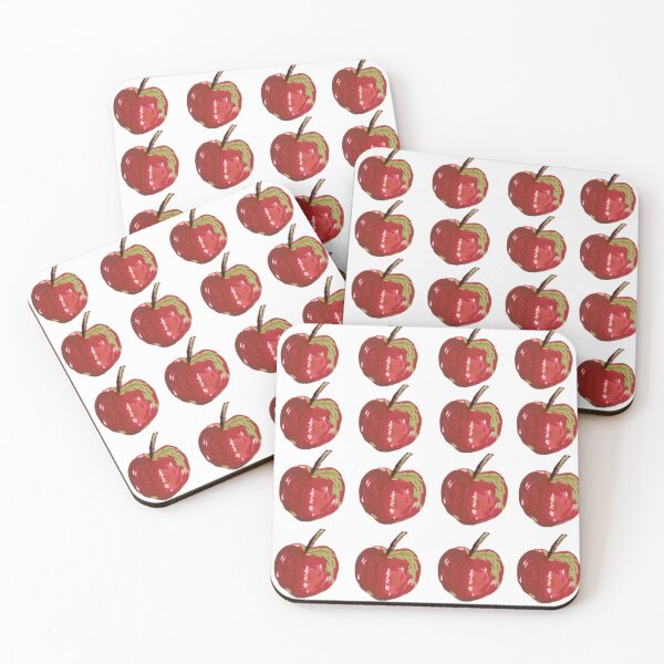 Item preview, Red Apple Harvest – Painterly Fruit Pattern designed and sold by Kazewalk.