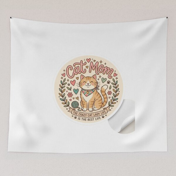 Item preview, Cat Mom Crazy Cat Lady Life Is The Best Life designed and sold by Hafcishop.