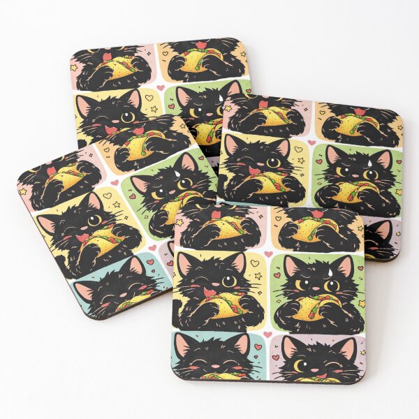 Item preview, black cat & totilla designed and sold by Saucebyte.
