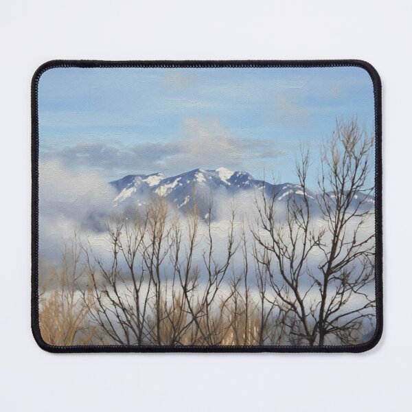 Item preview, Mountains Through Trees Classic Oil colorful photo abstract design designed and sold by SmashingDeals.