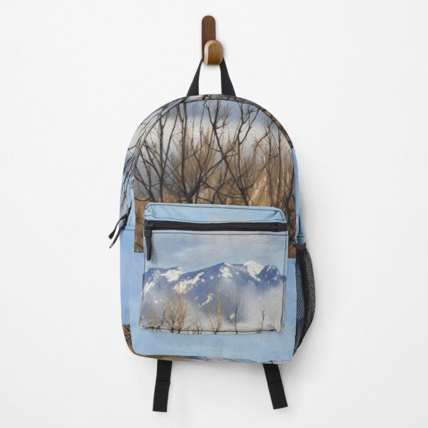 Item preview, Mountains Through Trees Classic Oil colorful photo abstract design designed and sold by SmashingDeals.