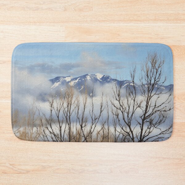 Item preview, Mountains Through Trees Classic Oil colorful photo abstract design designed and sold by SmashingDeals.