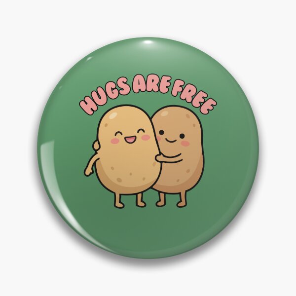 Item preview, Hugs are free, cuddling potatoes designed and sold by BritishDelights.