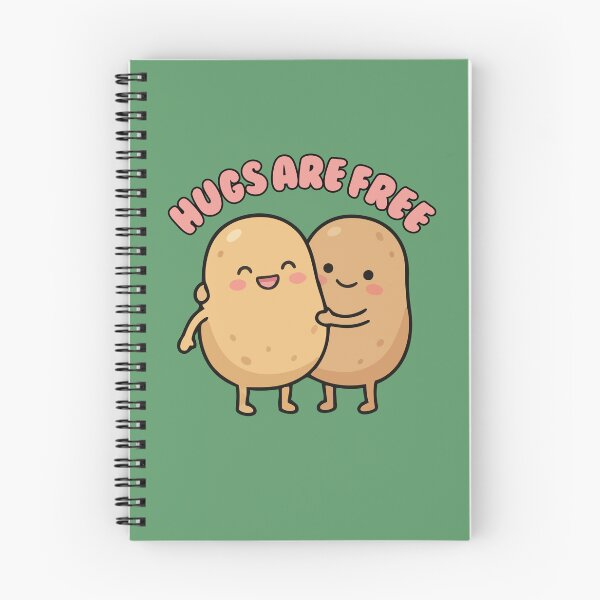 Item preview, Hugs are free, cuddling potatoes designed and sold by BritishDelights.