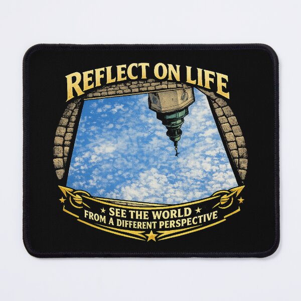 Item preview, Reflect On Life – Sky Mirror Perspective Vintage T-Shirt Design designed and sold by KielArt.