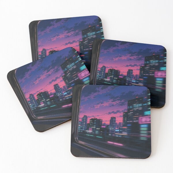 Item preview, City Light Trails - 90s Anime Aesthetic designed and sold by bapupa.