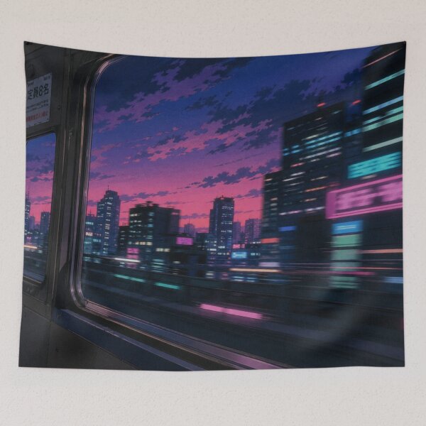 Item preview, City Light Trails - 90s Anime Aesthetic designed and sold by bapupa.