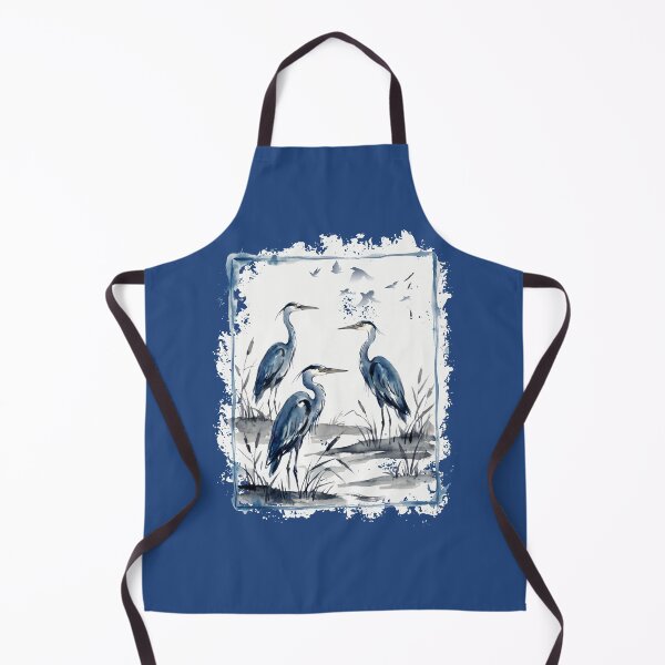 Item preview, Blue Heron Japanese Watercolor Bird Nature designed and sold by JessArty ⭐⭐⭐⭐⭐.