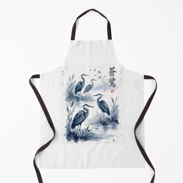 Item preview, Blue Crane Japanese Watercolor designed and sold by JessArty ⭐⭐⭐⭐⭐.