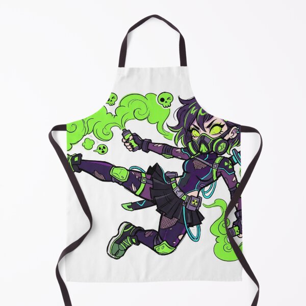 Item preview, Toxic Cyberpunk Ninja | Anime Gas Mask Girl | Fille Néon designed and sold by RiderSpoon.