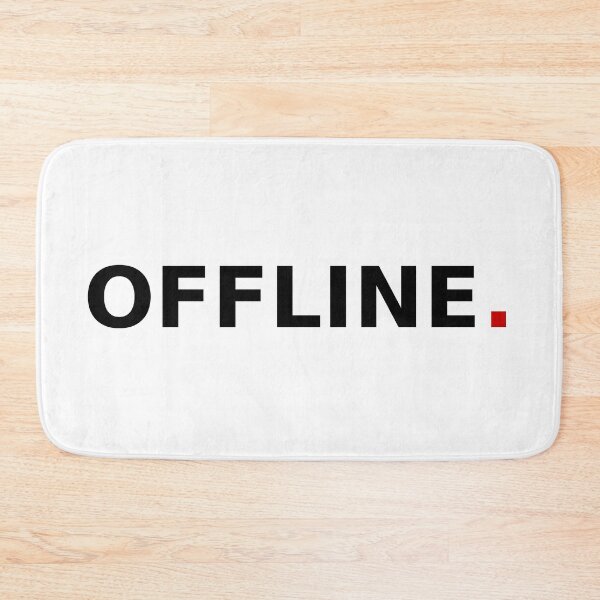 Item preview, Minimalist OFFLINE Typography Statement Design designed and sold by Wolf Creator.