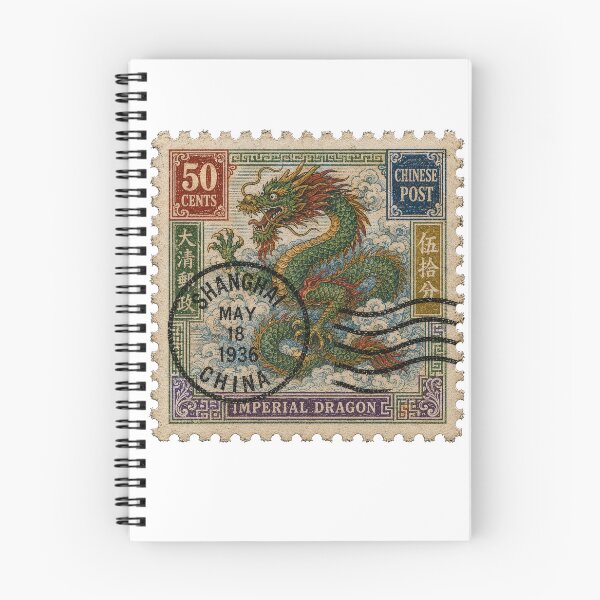 Item preview, Chinese Dragon Postage Stamp designed and sold by JJSizzleheimer.