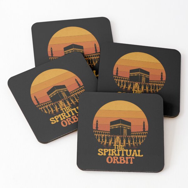 Item preview, The Spiritual Orbit - Retro Tawaf Kaaba Sunset Art designed and sold by thebestoffer.