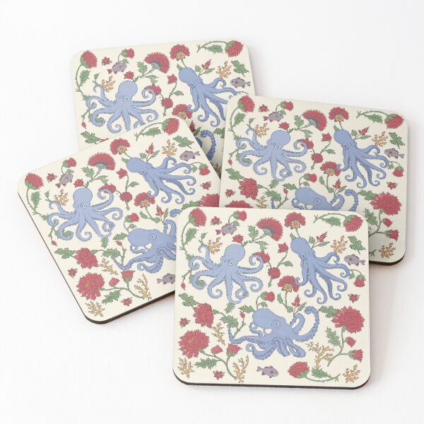 Item preview, Octopus Coral and Carnations Garden  designed and sold by dmitterhofer.